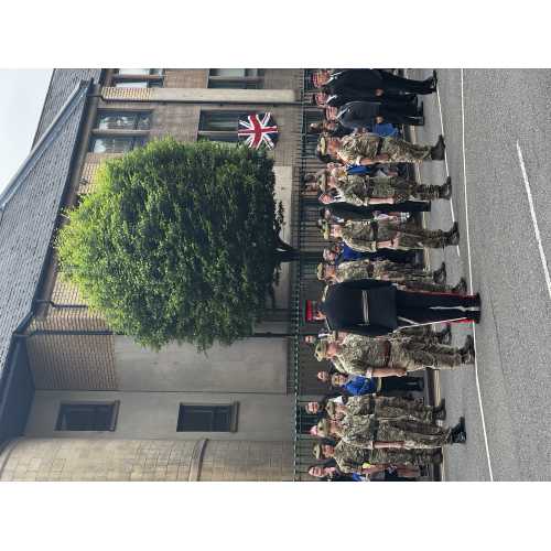 Lord-Lieutenant chatting with the Cadets