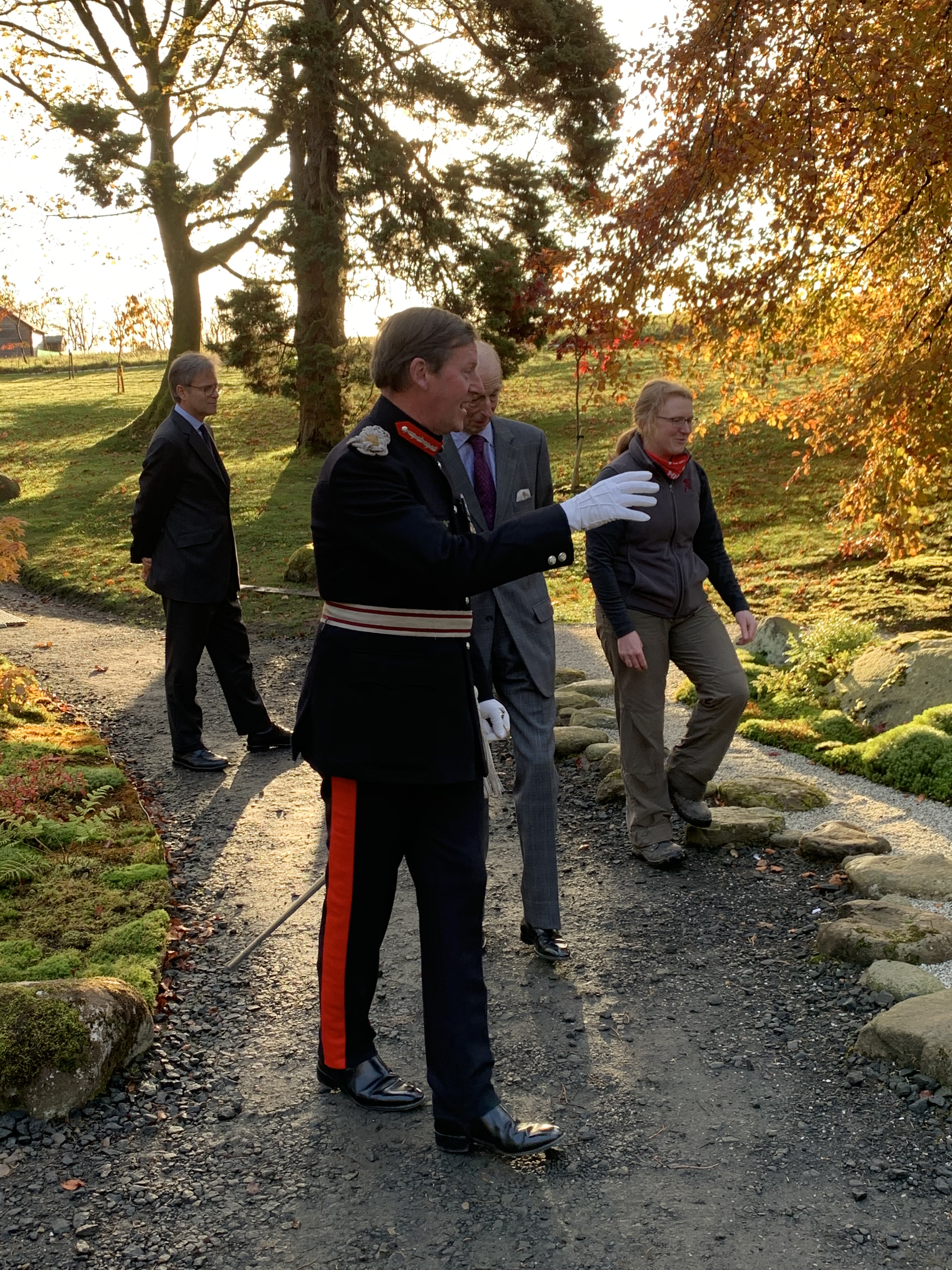 Duke of Kent visits the Japanese Garden