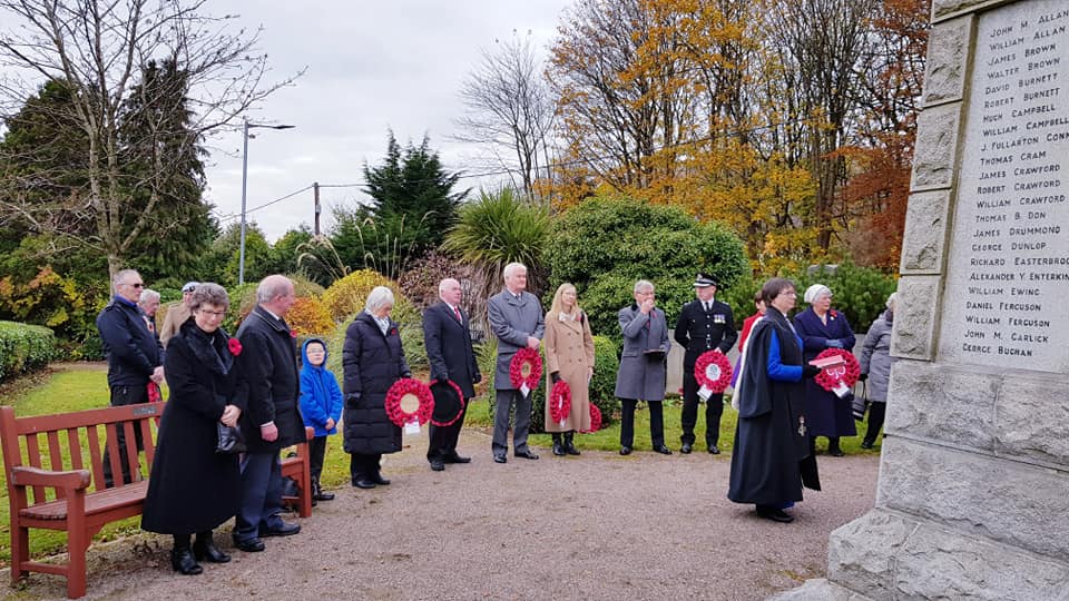 Laying of the Wreaths at Tillicoultry