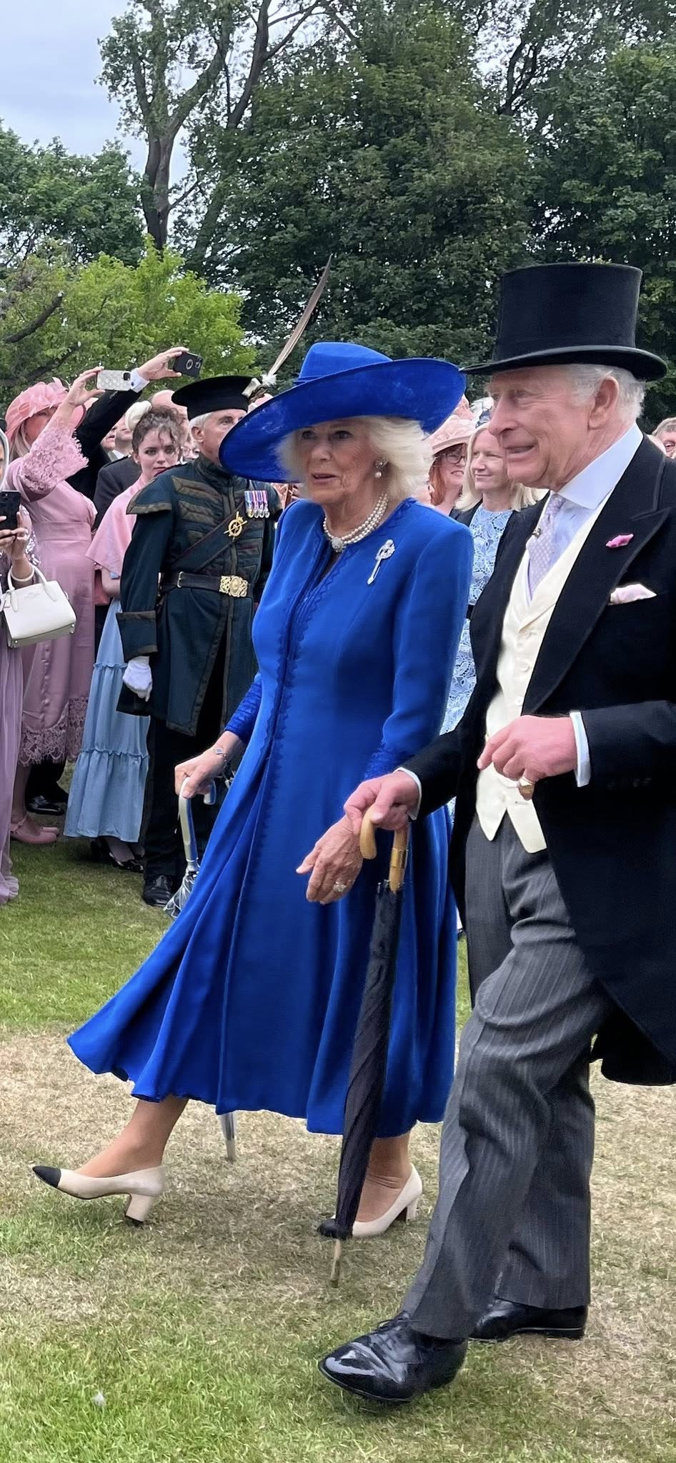 Their Majesties meeting the Guests