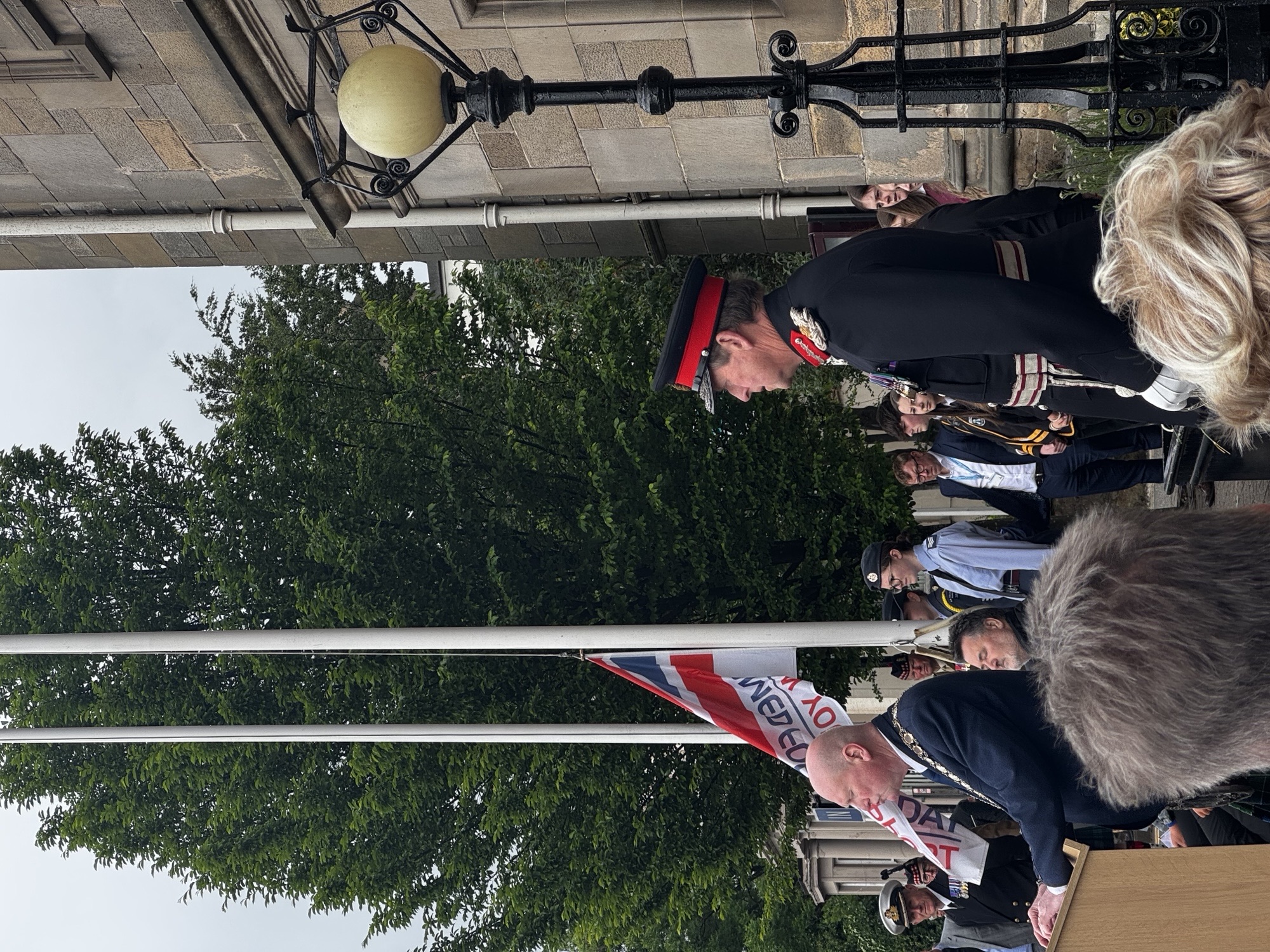 Provost Donald Balsillie and Lord-Lieutenant Johnny Stewart