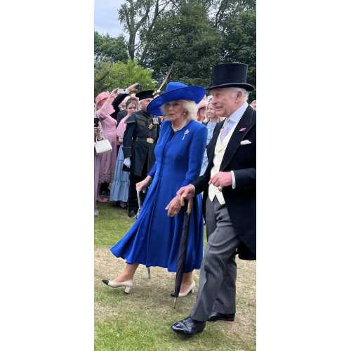 Their Majesties meeting the Guests