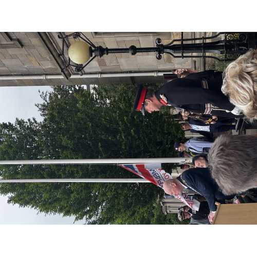 Provost Donald Balsillie and Lord-Lieutenant Johnny Stewart