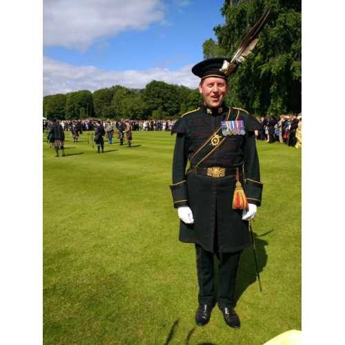 Lord-Lieutenant Johnny Stewart in Archers uniform