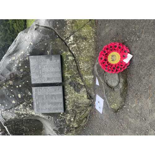 Lieutenancy Wreath lies at the Tullibody Memorial